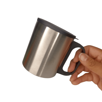 Caneca Inox 180 Ml Tampa Plástica Sem Personalização Café