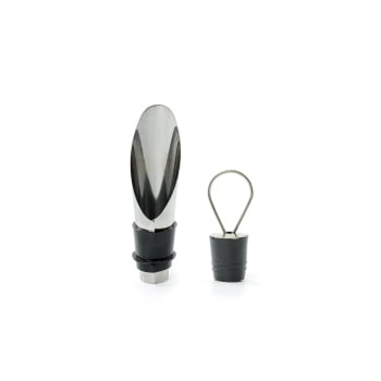 Kit Vinho 4 Peças Em Maleta De Couro Sintético P/ 1 Garrafa