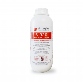 Cola Ultra-sinteglas Acrílico/policarbonato S-320 1 Litro