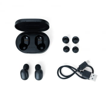 Fone de Ouvido Bluetooth com Case Carregador - 14538